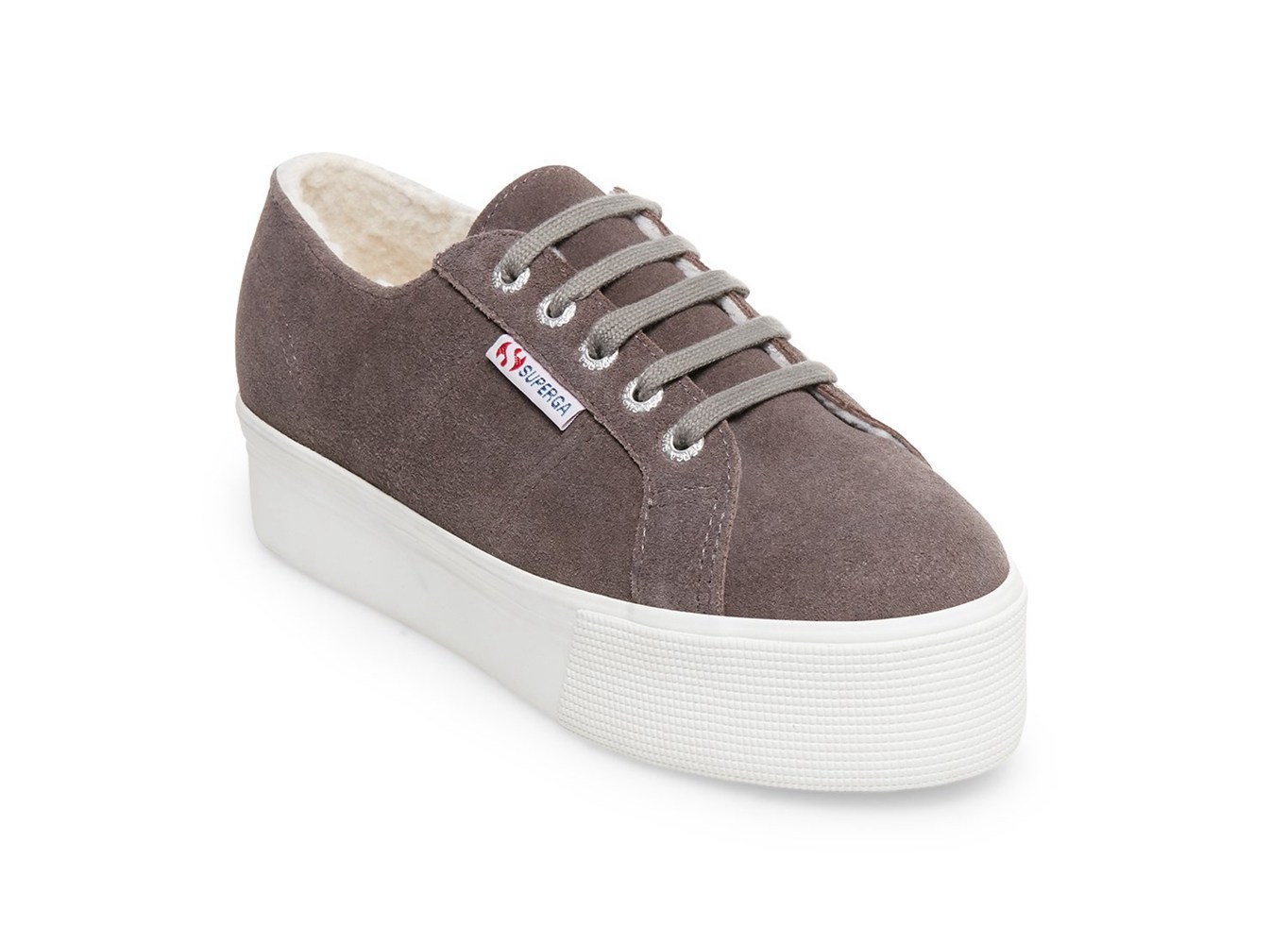 Platform Feminino Cinzentas Escuro - Superga 2790 Suehairyfurw - LIDSF-3740